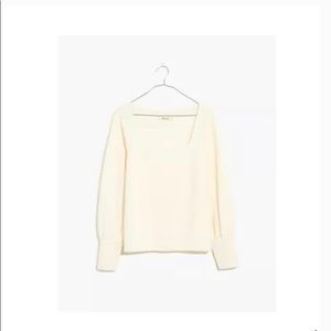 NWOT Madewell Ottoman Squareneck Sweater